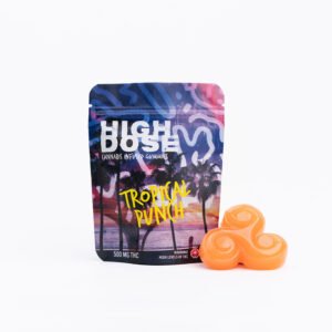 High Dose - Tropical Punch THC Gummies 1000mg
