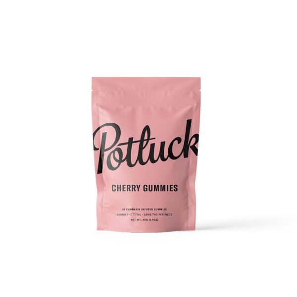 Potluck - Cherry THC Gummies 200mg
