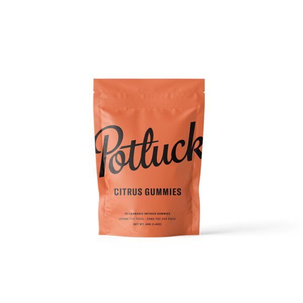 Potluck - Citrus THC Gummies 200mg