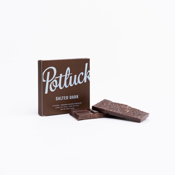 Potluck - Salted Dark THC Chocolate 300mg