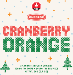 OneStop - Cranberry Orange THC Gummies 100mg