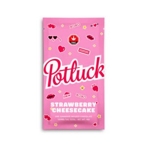 Potluck - Strawberry Cheesecake THC Chocolate 100mg - Bodega Distro